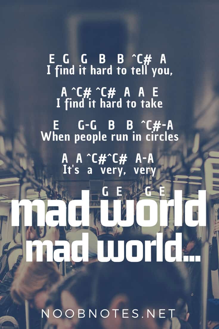 Mad World Sheet Music | Tears For Fears | Real Book – Melody, Lyrics &  Chords