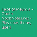Face of Melinda – Opeth