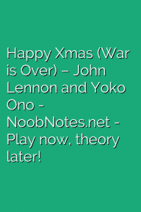Happy Xmas (War is Over) – John Lennon and Yoko Ono