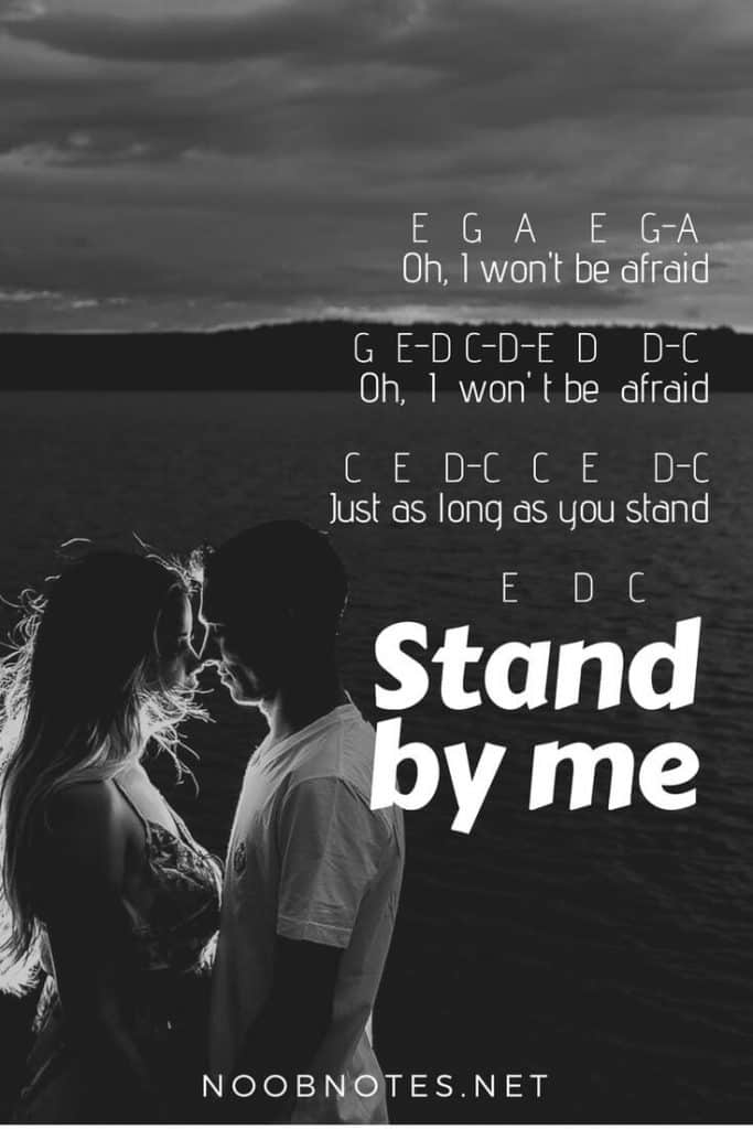 Stand By Me Ben E King Letter Notes For Beginners Music Notes For Newbies