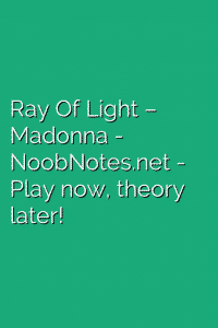 Ray Of Light – Madonna