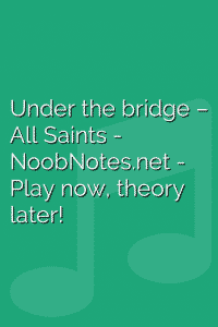 Under the bridge – All Saints