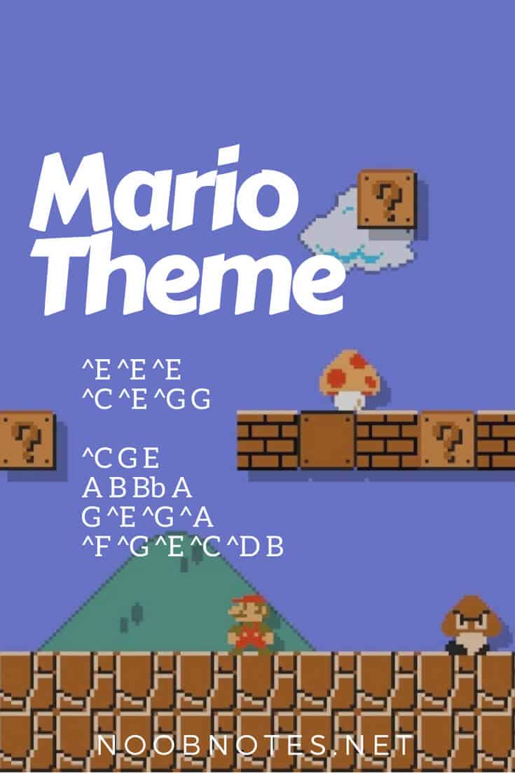 Tuba Largeur Am rique Super Mario Bros Piano Sheet Music Easy With 