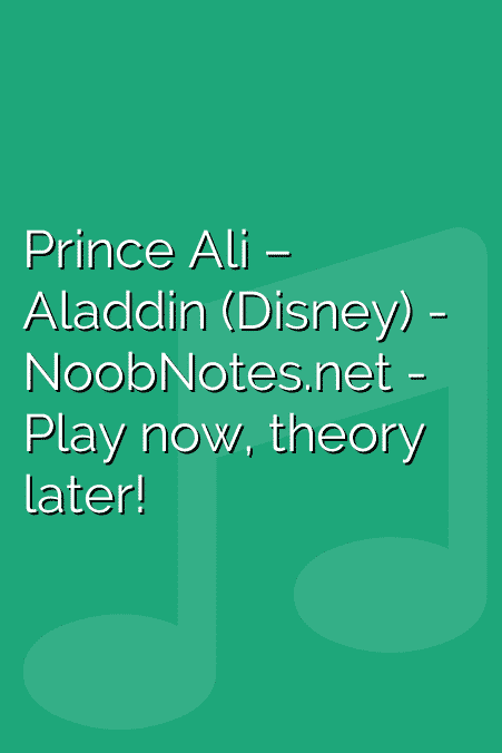 Prince Ali – Aladdin (Disney)