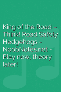 King of the Road – Think! Road Safety Hedgehogs