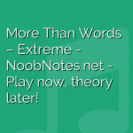 More Than Words – Extreme