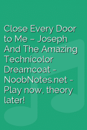 Close Every Door to Me – Joseph And The Amazing Technicolor Dreamcoat