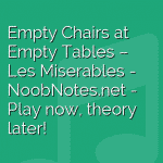 Empty Chairs at Empty Tables – Les Miserables