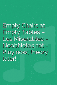Empty Chairs at Empty Tables – Les Miserables