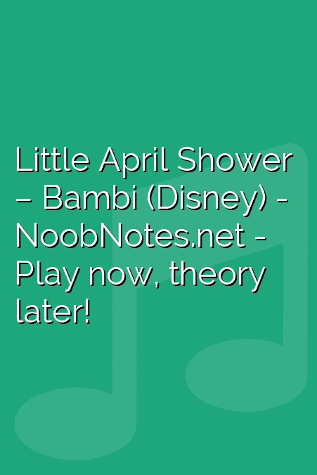 Little April Shower – Bambi (Disney)