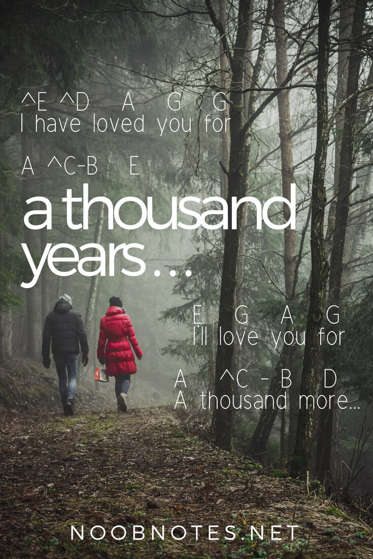 i love you for a thousand years