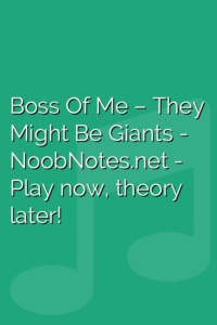 Boss Of Me – They Might Be Giants