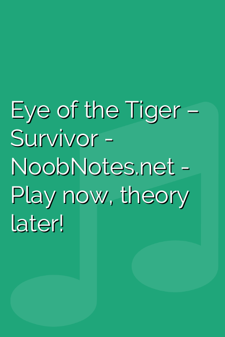 Eye of the Tiger – Survivor