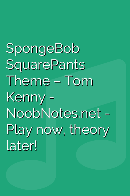 Any flute players out there Spongebob Squarepants Theme Song  Piano  letters songs Piano music with letters Piano sheet music letters