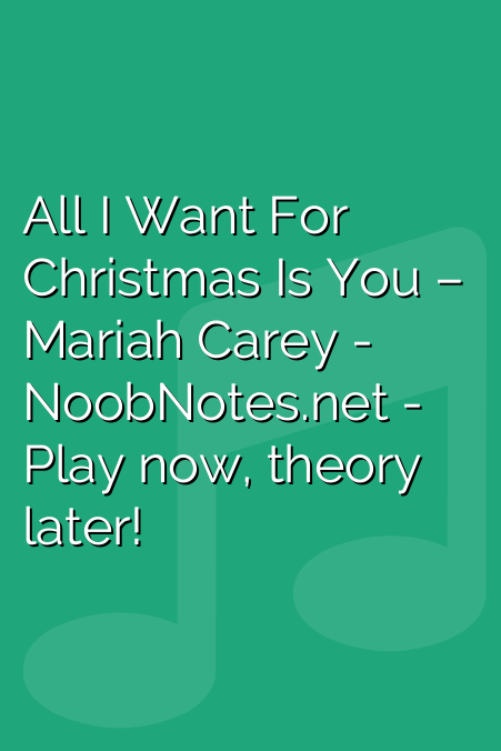 Mariah Carey – All I Want for Christmas Is You Lyrics