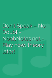 Don’t Speak – No Doubt