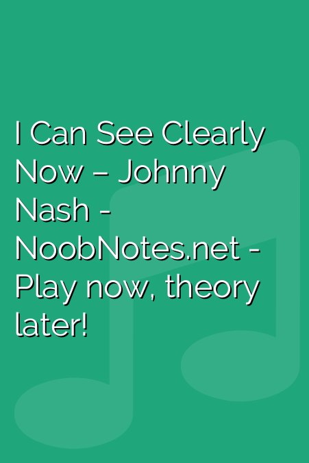 I Can See Clearly Now – Johnny Nash