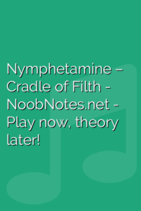 Nymphetamine –  Cradle of Filth