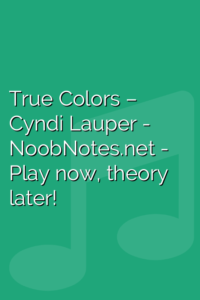 True Colors – Cyndi Lauper