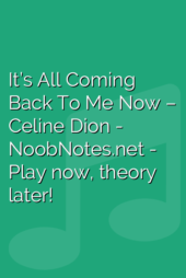 It’s All Coming Back To Me Now – Celine Dion