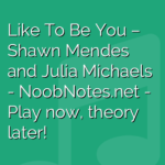 Like To Be You – Shawn Mendes and Julia Michaels