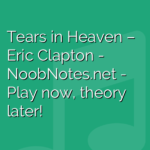 Tears in Heaven – Eric Clapton