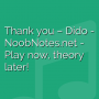 Thank you - Dido