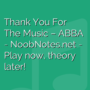 Thank You For The Music - ABBA