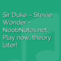 Sir Duke - Stevie Wonder